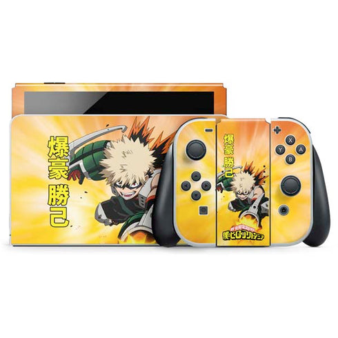 My Hero Academia Katsuki Bakugo Season 4 Nintendo Switch OLED (2021) Skin
